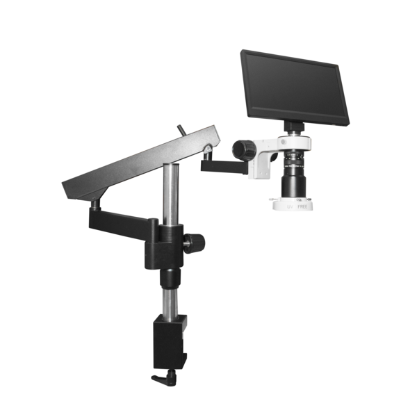 Scienscope Macro Digital Inspection System With Quadrant LED On Articulating Arm MAC3-PK3-E1Q